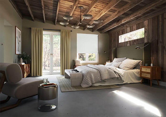 Levant (FR Blackout), Glacier White - Twist&Fit Roller Blind - Image 7